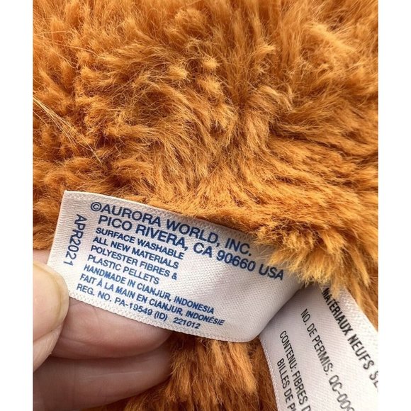 13" Soft Red Orange Southwest Style Lion Plush Aurora 2021 Proud Noble Colorful - Picture 6 of 7